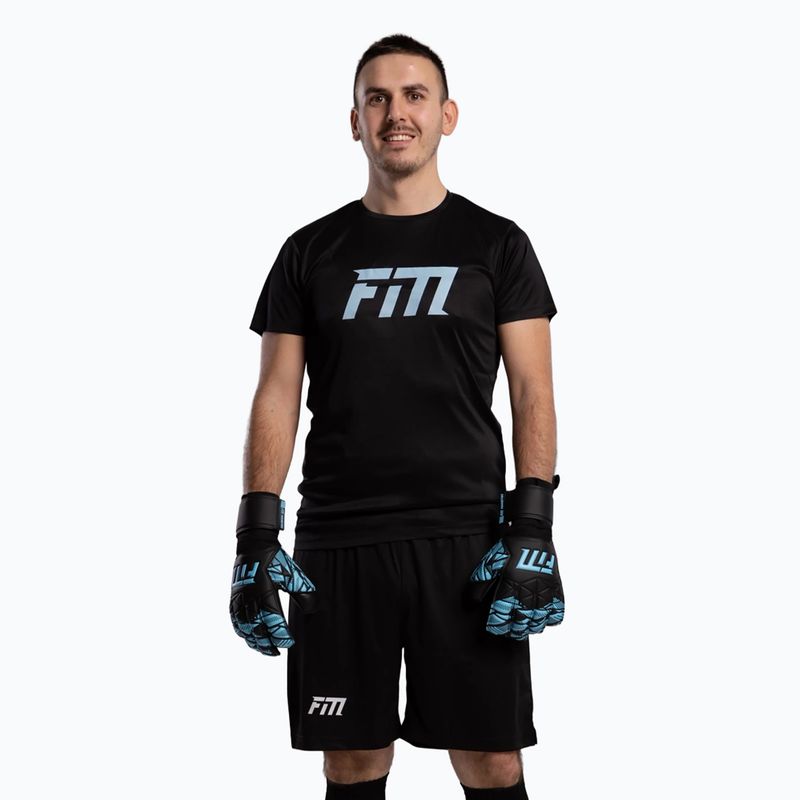 Goalkeeper gloves Football Masters Invictus X Training black/blue 2