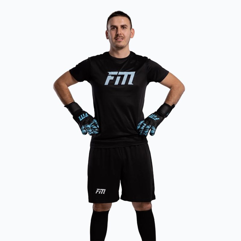 Goalkeeper gloves Football Masters Invictus X Training black/blue 3