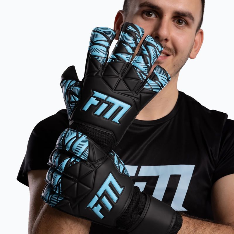 Goalkeeper gloves Football Masters Invictus X Training black/blue 5