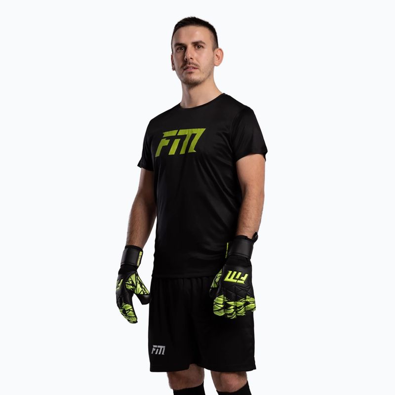 Goalkeeper gloves Football Masters Invictus X Training black/green 3