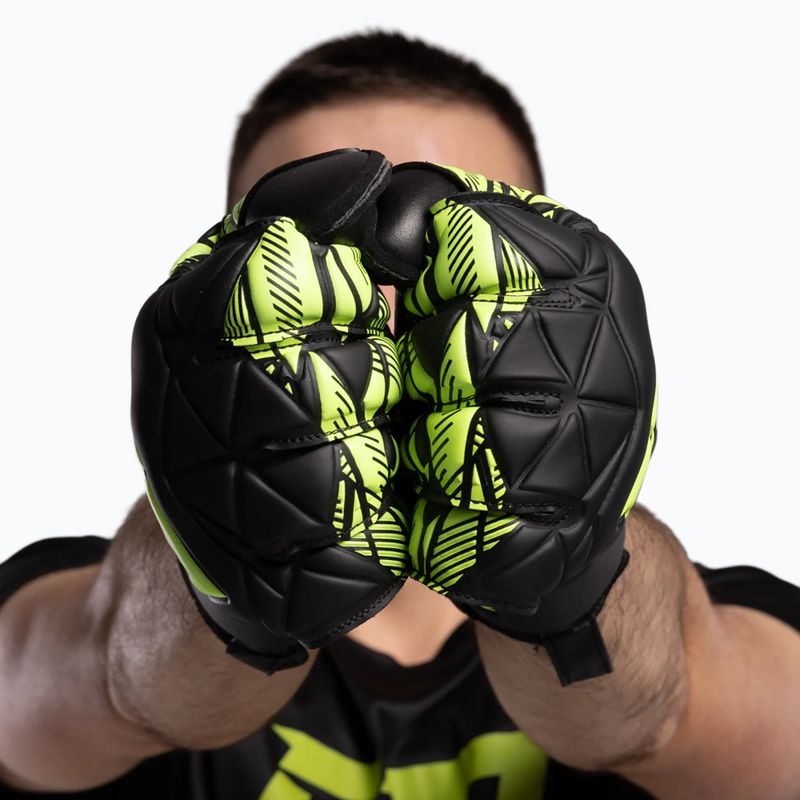 Goalkeeper gloves Football Masters Invictus X Training black/green 6