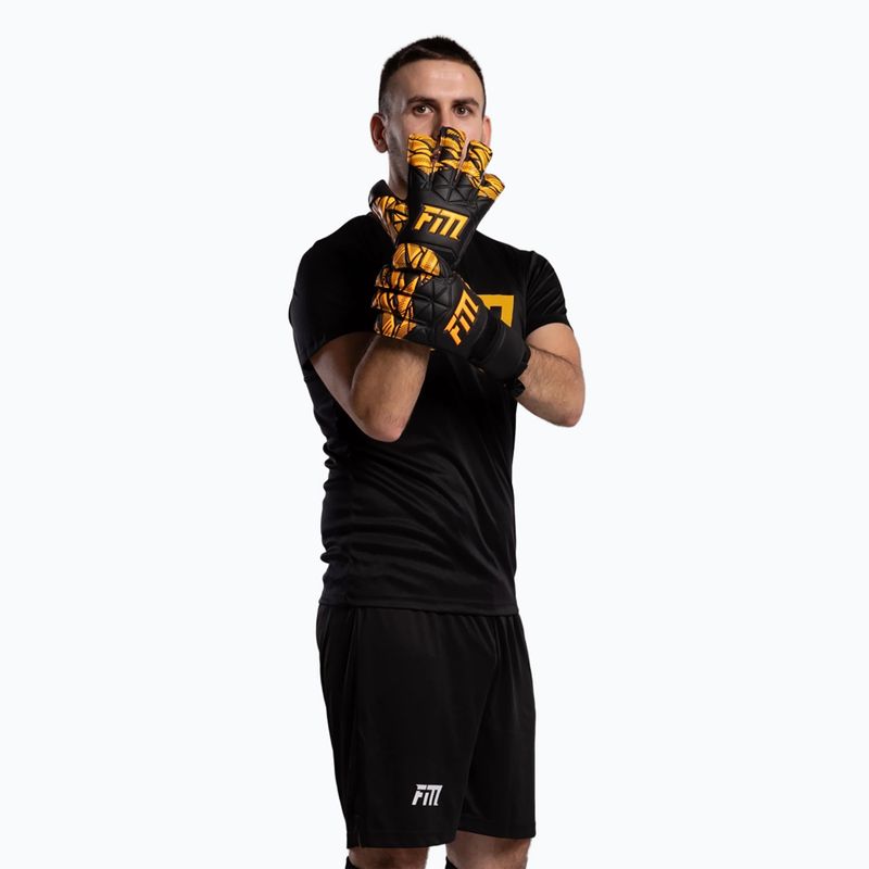 Goalkeeper gloves Football Masters Invictus X Training black/orange 3