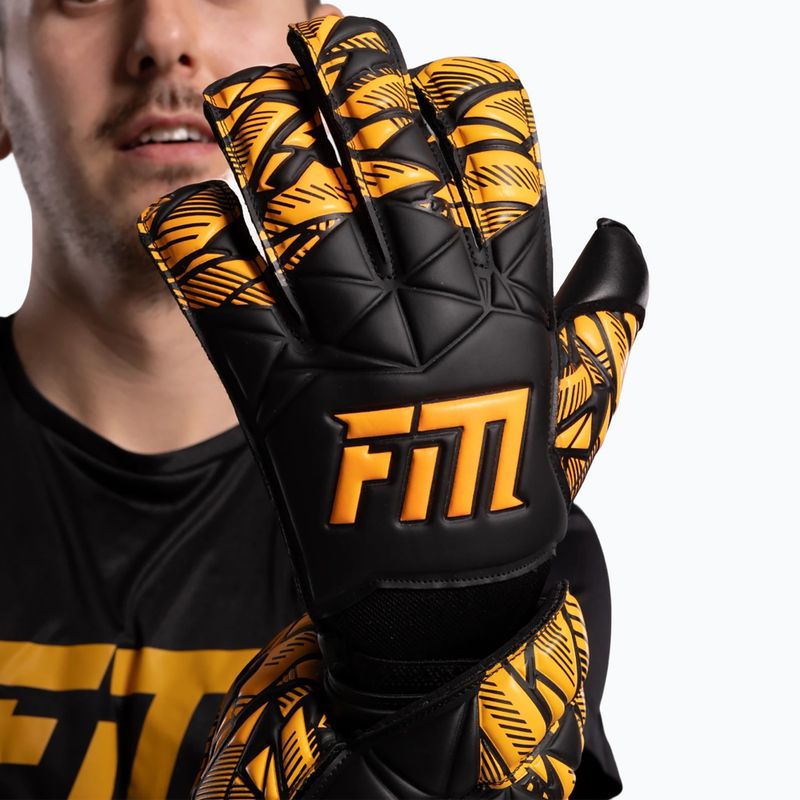 Goalkeeper gloves Football Masters Invictus X Training black/orange 5