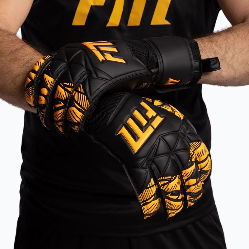 Goalkeeper gloves Football Masters Invictus X Training black/orange 6
