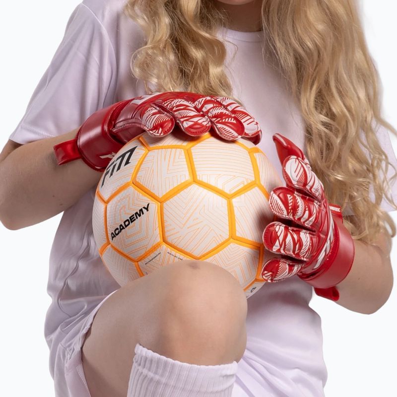 Children's goalkeeper gloves Football Masters Invictus X Jr rose 4