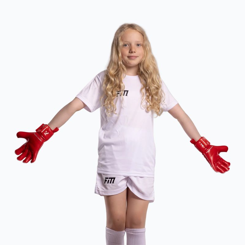 Children's goalkeeper gloves Football Masters Invictus X Jr rose 5