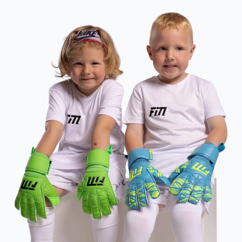 Children's goalkeeper gloves Football Masters Invictus X Jr lime 6