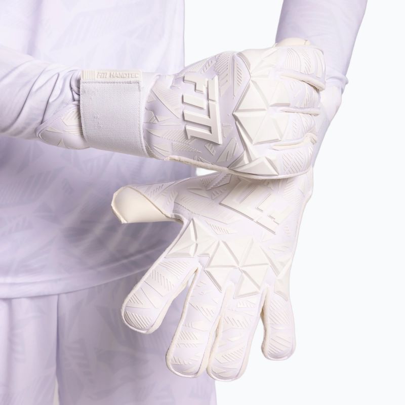 Goalkeeper gloves Football Masters Invictus X PRO all white 4