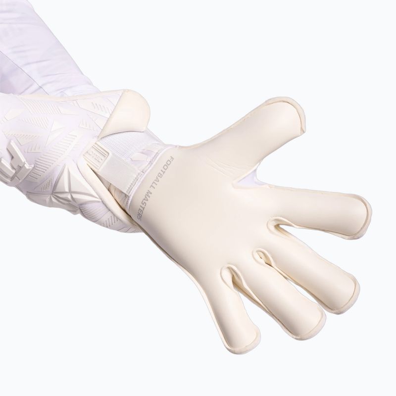Goalkeeper gloves Football Masters Invictus X PRO all white 5