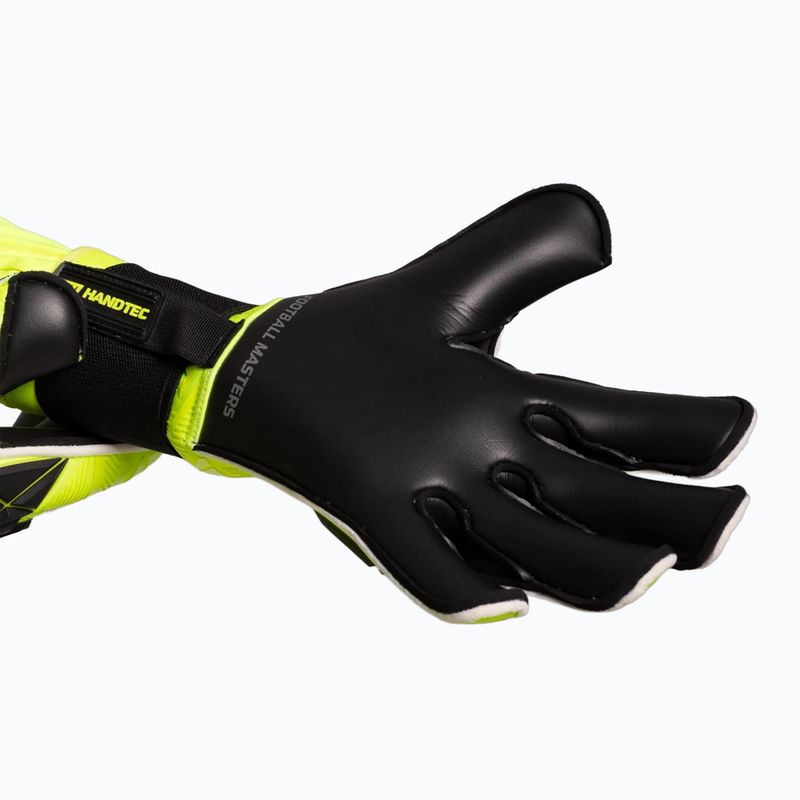 Goalkeeper gloves Football Masters Invictus X PRO yellow fluo 6