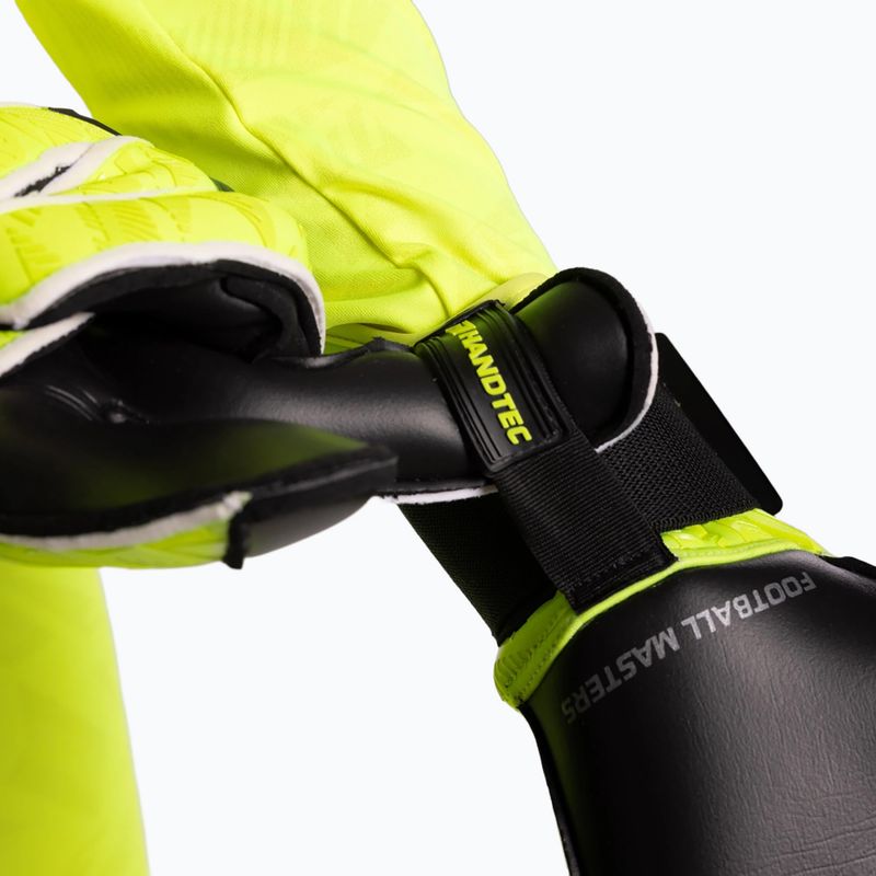 Goalkeeper gloves Football Masters Invictus X PRO yellow fluo 7