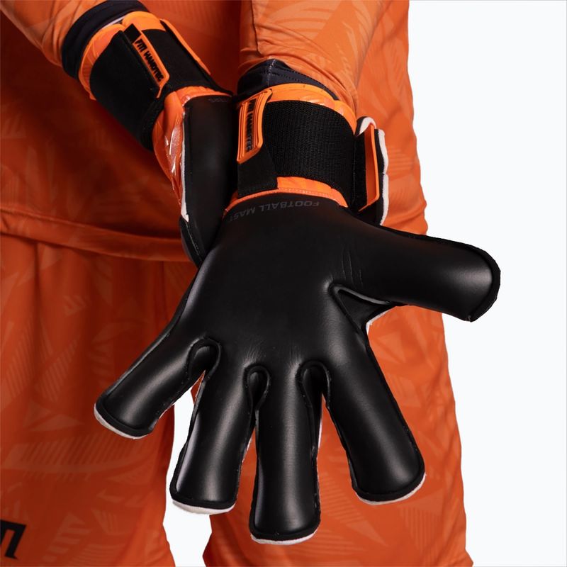 Goalkeeper gloves Football Masters Invictus X PRO orange fluo 10
