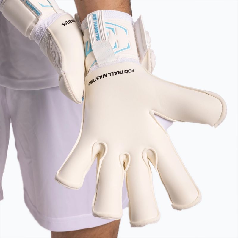 Goalkeeper gloves Football Masters Invictus X white/blue 6