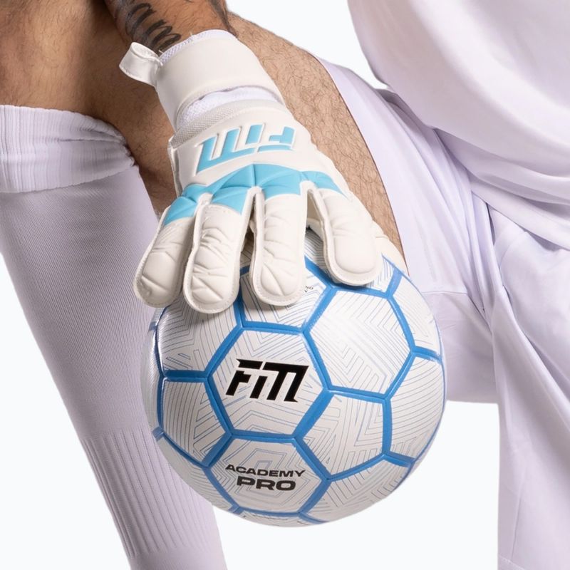 Goalkeeper gloves Football Masters Invictus X white/blue 9