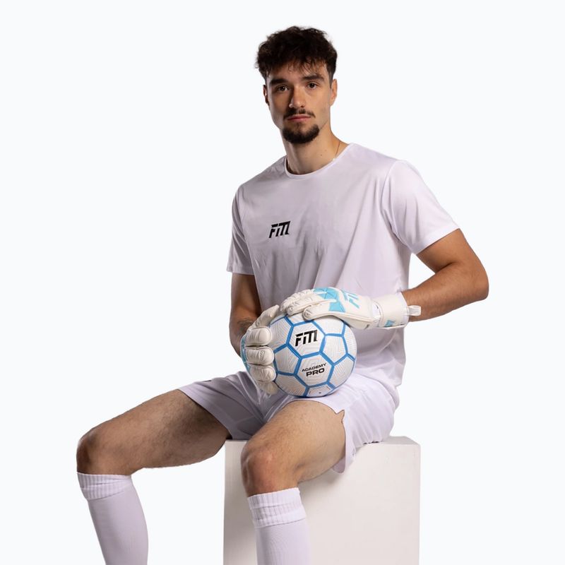 Goalkeeper gloves Football Masters Invictus X white/blue 10