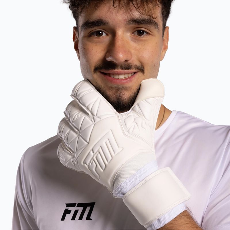 Goalkeeper gloves Football Masters Invictus X all white 4