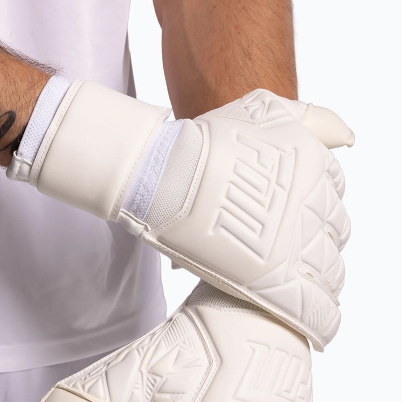 Goalkeeper gloves Football Masters Invictus X all white 7