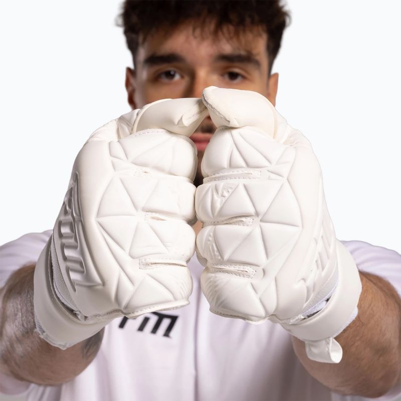 Goalkeeper gloves Football Masters Invictus X all white 8