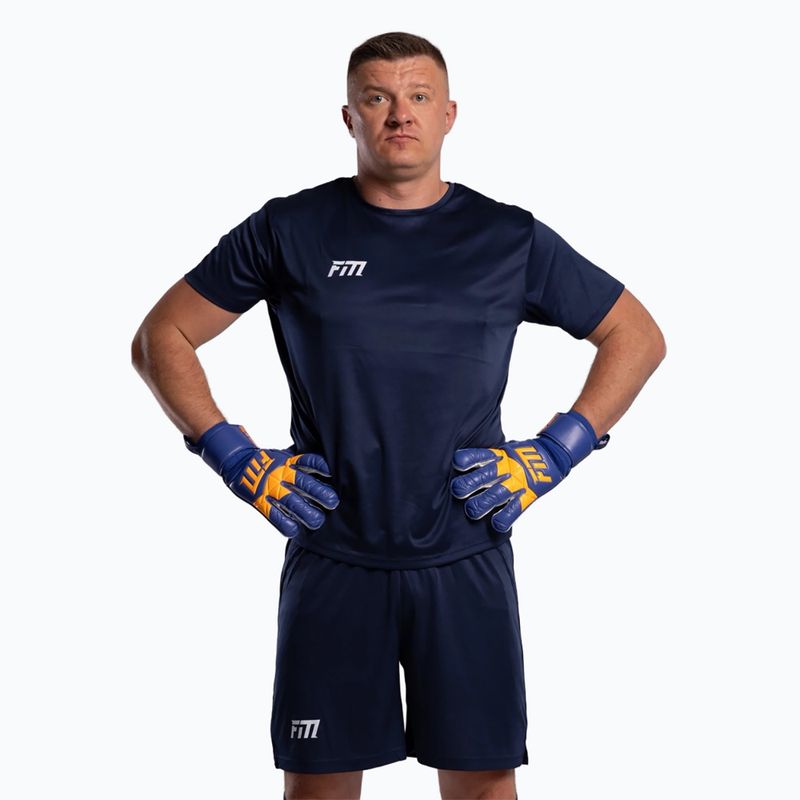 Goalkeeper gloves Football Masters Invictus X blue/orange 4