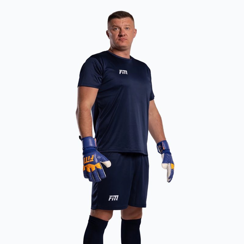 Goalkeeper gloves Football Masters Invictus X blue/orange 5