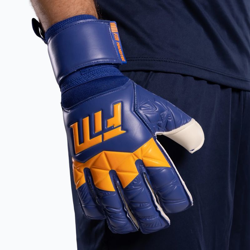 Goalkeeper gloves Football Masters Invictus X blue/orange 6