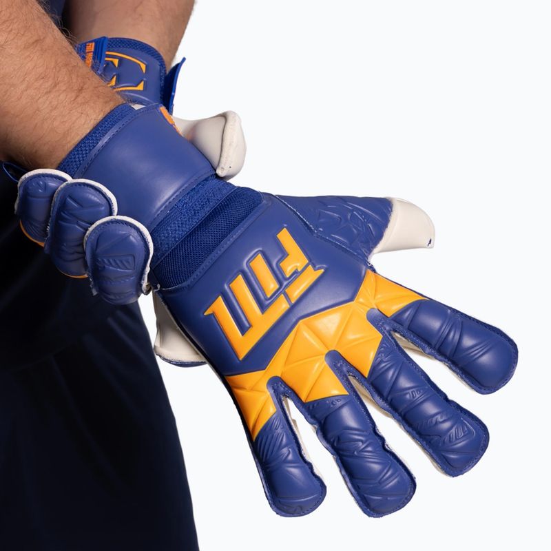Goalkeeper gloves Football Masters Invictus X blue/orange 7