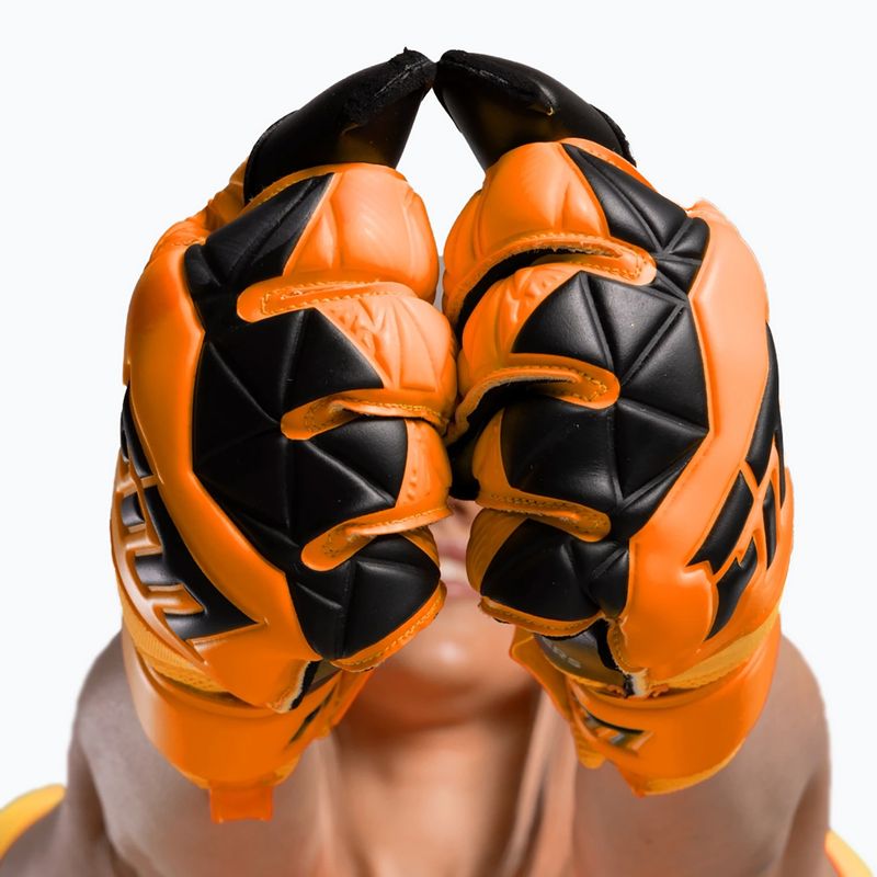 Goalkeeper gloves Football Masters Invictus X orange fluo 5