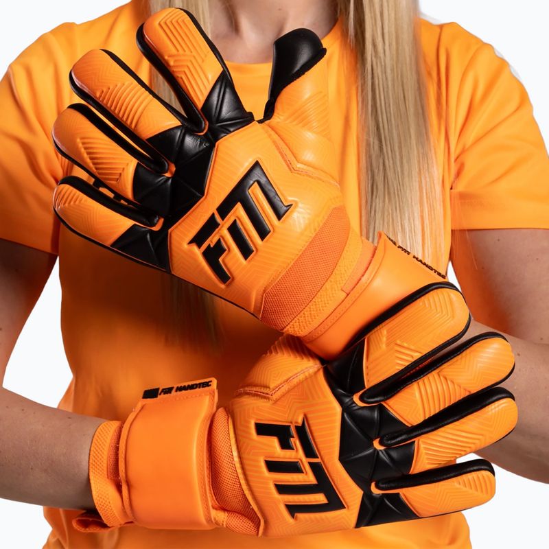 Goalkeeper gloves Football Masters Varis X orange fluo 2