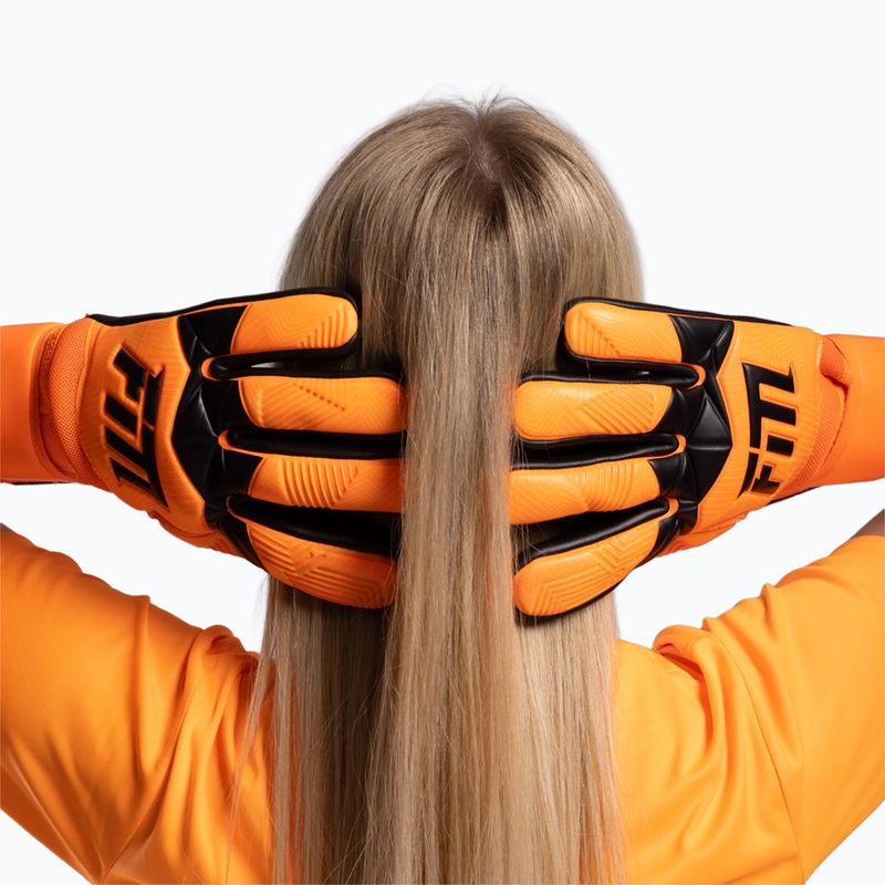 Goalkeeper gloves Football Masters Varis X orange fluo 7