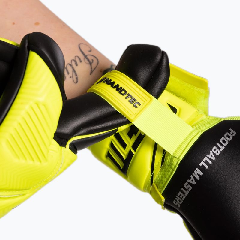 Goalkeeper gloves Football Masters Varis X yellow fluo 6
