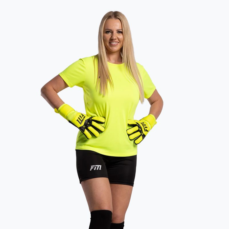 Goalkeeper gloves Football Masters Varis X yellow fluo 7