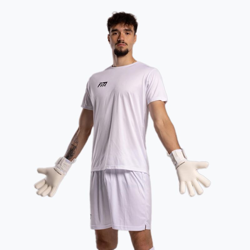 Goalkeeper gloves Football Masters Varis X all white 8