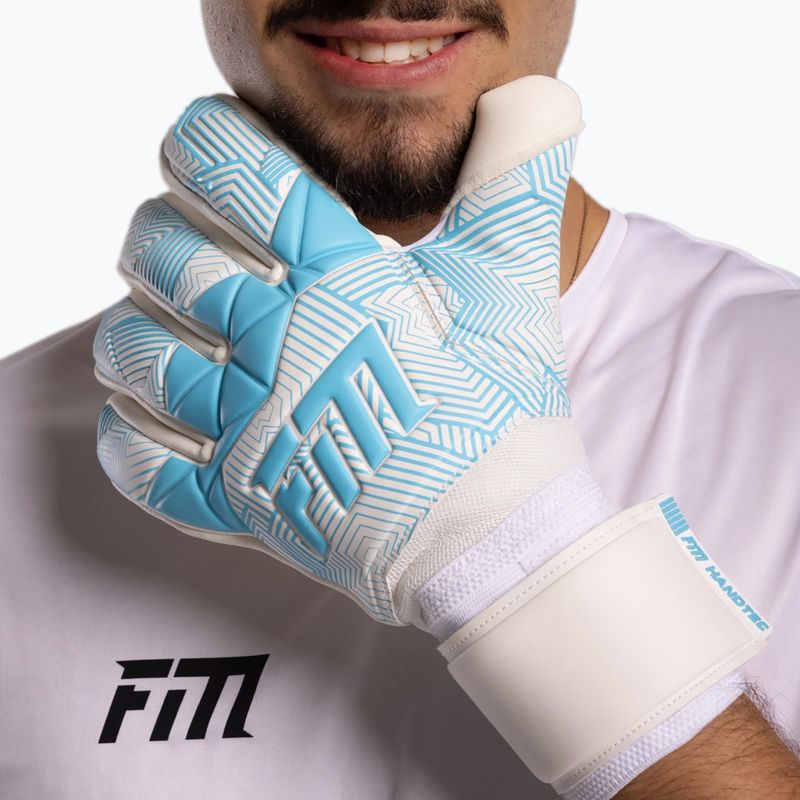 Goalkeeper gloves Football Masters Varis X white/blue 4