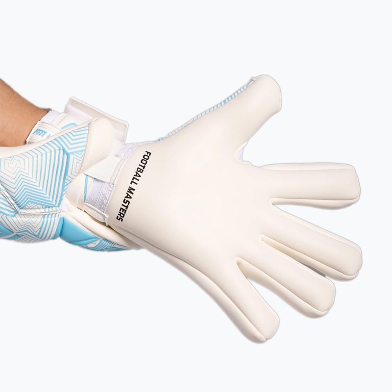 Goalkeeper gloves Football Masters Varis X white/blue 5