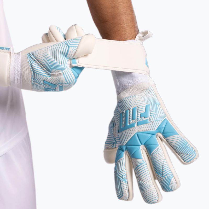 Goalkeeper gloves Football Masters Varis X white/blue 6