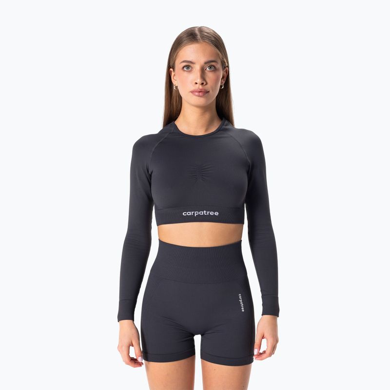 Women's training longsleeve Carpatree Allure Seamless titanium grey