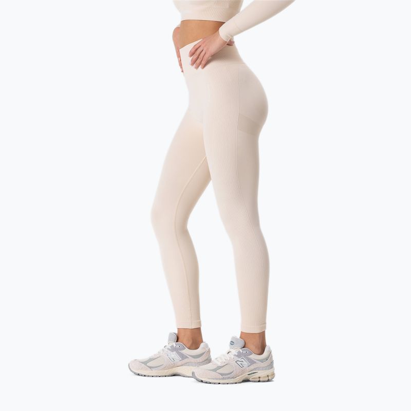 Women's training leggings Carpatree Allure Seamless cream beige 3