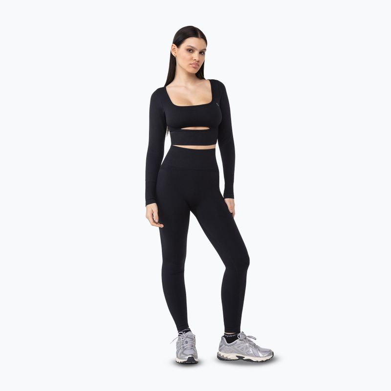 Women's workout leggings Carpatree Dopamine Buzz Seamless obsidian black 2