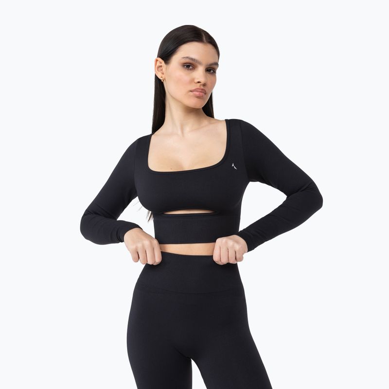 Women's workout leggings Carpatree Dopamine Buzz Seamless obsidian black 7