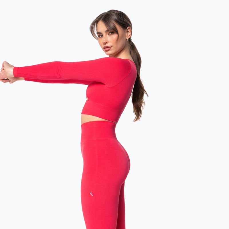 Women's training longsleeve Carpatree Dopamine Buzz Seamless coral paradise pink 4