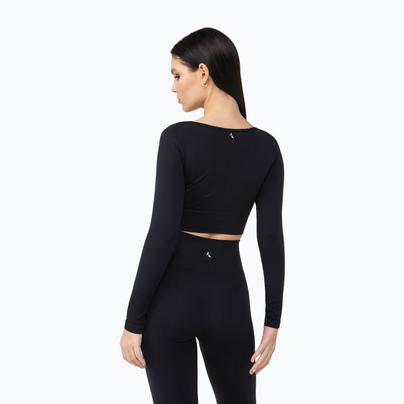 Women's training longsleeve Carpatree Dopamine Buzz Seamless obsidian black 3