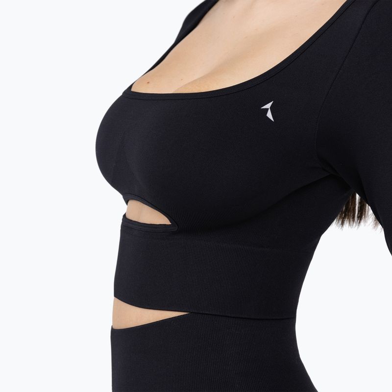 Women's training longsleeve Carpatree Dopamine Buzz Seamless obsidian black 7