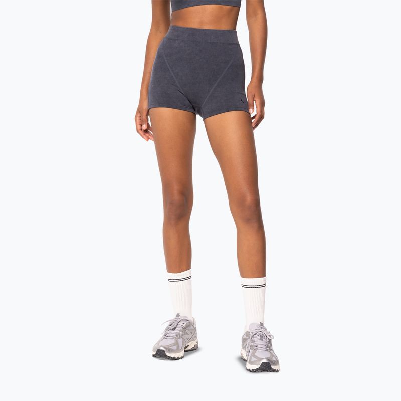 Women's training shorts Carpatree Marble Story Seamless midnight mist black