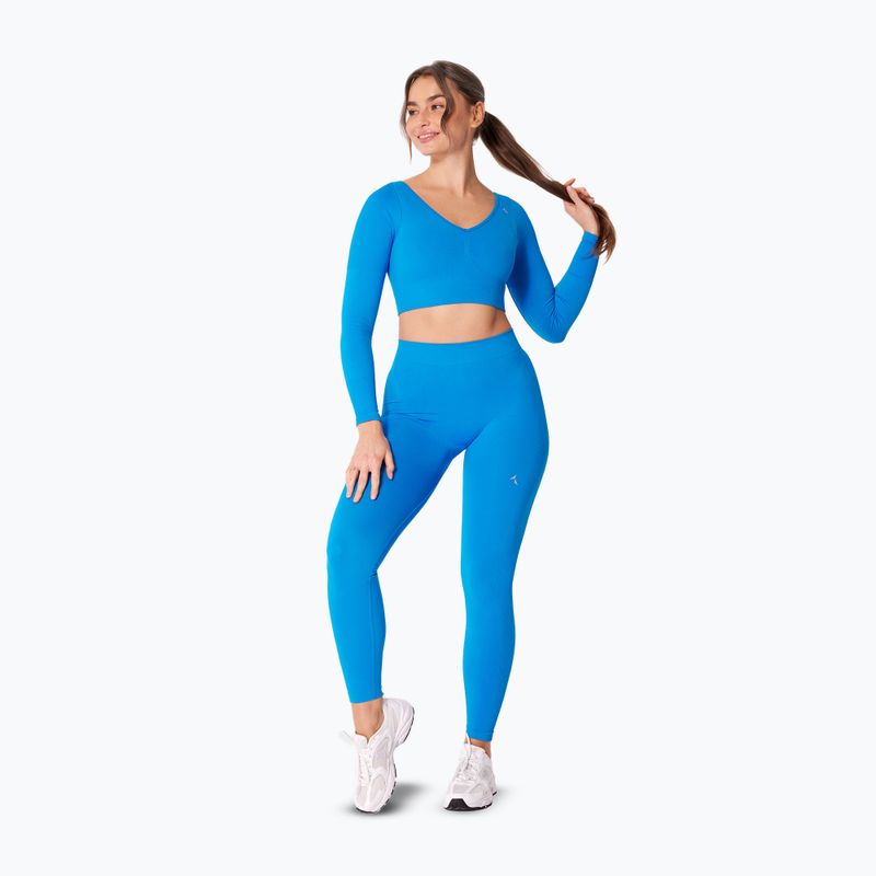 Women's training longsleeve Carpatree Eris Seamless electric blue 2