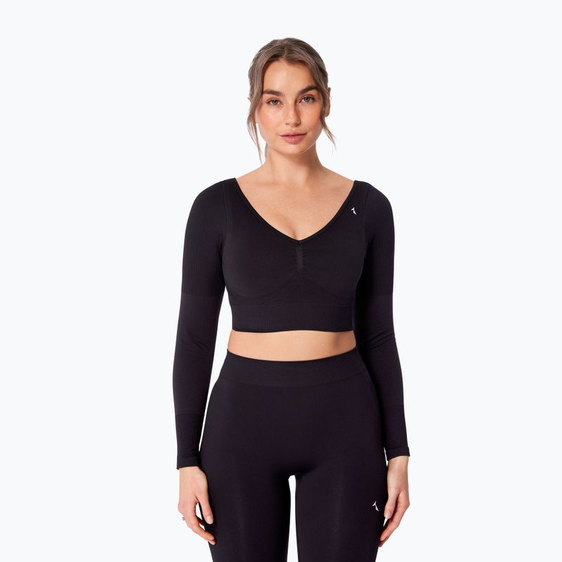 Women's training longsleeve Carpatree Eris Seamless orchid black