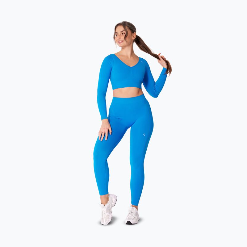Women's training leggings Carpatree Eris Seamless electric blue 2