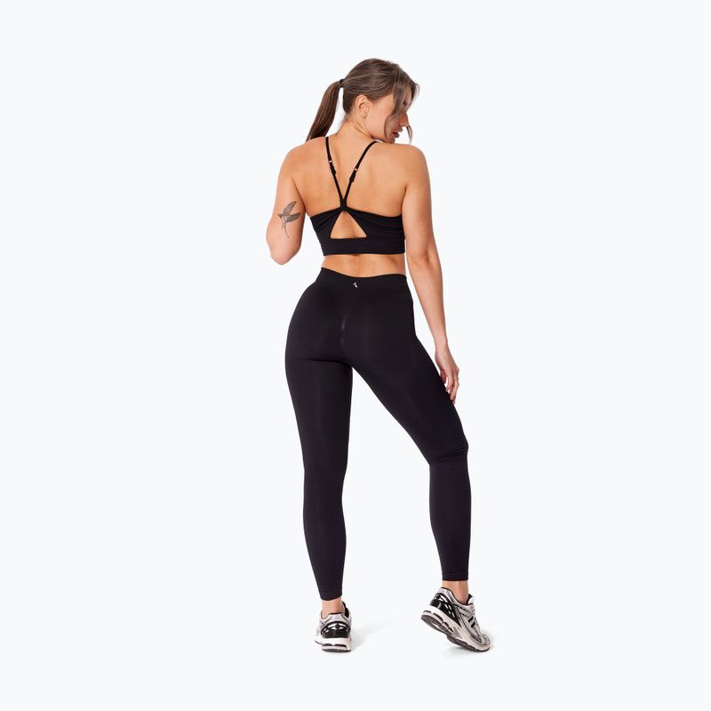 Women's training leggings Carpatree Eris Seamless black/orchid 4