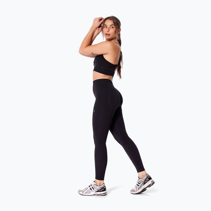 Women's training leggings Carpatree Eris Seamless black/orchid 5