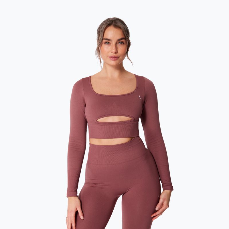 Women's training longsleeve Carpatree Dopamine Buzz Seamless rose/brown 6