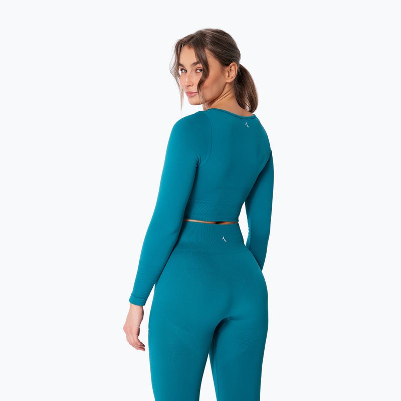 Women's training longsleeve Carpatree Dopamine Buzz Seamless petrol green 2